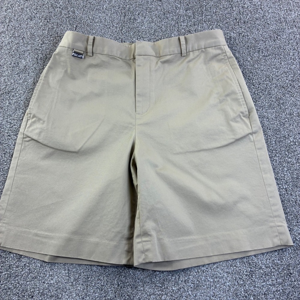 Lauren Ralph Lauren Womens 10 Khaki Cotton Blend Stretch Bermuda Shorts